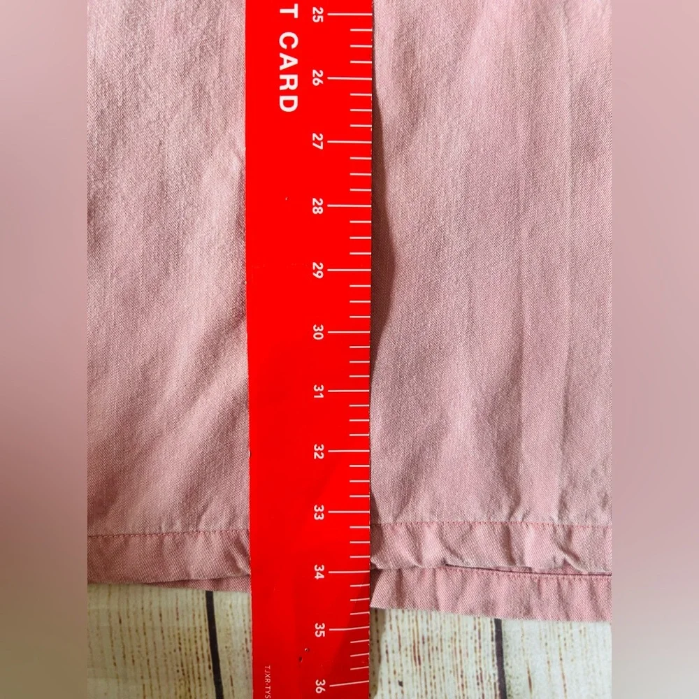 Old Navy Women’s Light Pink Popover Button Front Twill Tencel Shirt Dress Sz M - Picture 12 of 12